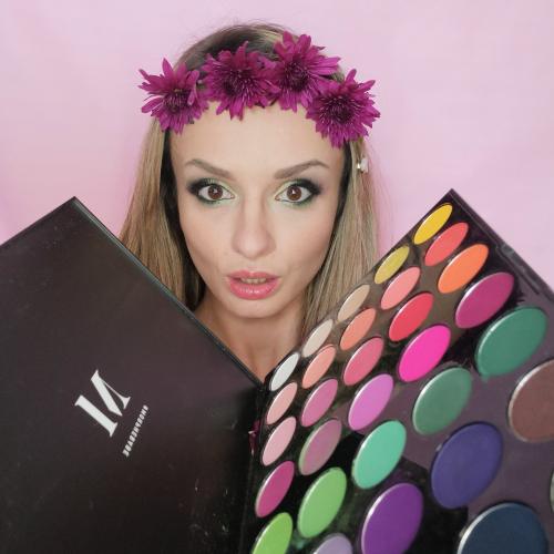 Morphe Brushes 35B-35 Color Glam, Eyeshadow Palette (Paleta 30 kolorowych cieni do powiek) - opinie | zdjęcie do recenzji od Beautyycatcher