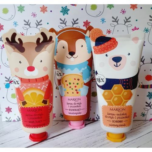 Marion Hand Care Funny Animals, Krem - maska do rąk i paznokci ochronny `Miodowy piernik` - opinie | zdjęcie do recenzji od wonder_joker97