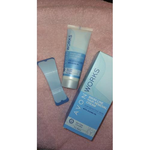 Avon Works, Bikini Line Hair Removal Cream (Krem do depilacji okolic bikini) - opinie | zdjęcie do recenzji od monu92