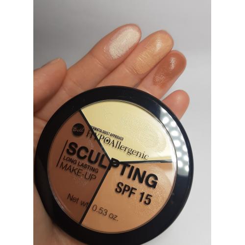 Bell Sculpting Long Lasting Make - up SPF 15 (Hypoalergiczny trwały fluid do konturowania twarzy) - opinie | zdjęcie do recenzji od MalaGosia88