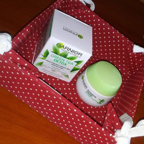 Garnier Skin Naturals [Skinactive],  Green Tea Detox, Botanical  Day Cream with Green Tea (Nawilżający krem do twarzy) - opinie | zdjęcie do recenzji od justynak15