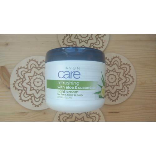 Avon Care, Refreshing with Aloe & Cucumber Light Cream for Face, Hands and Body (Kojąco - nawilżający lekki krem do twarzy, rąk i ciała z aloesem i ogórkiem) - opinie | zdjęcie do recenzji od misiaczek1995 - 1