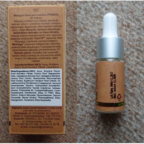 Markell Cosmetics Bio Helix, Matująca baza pod makijaż - opinie | zdjęcie do recenzji od Adashi - 5