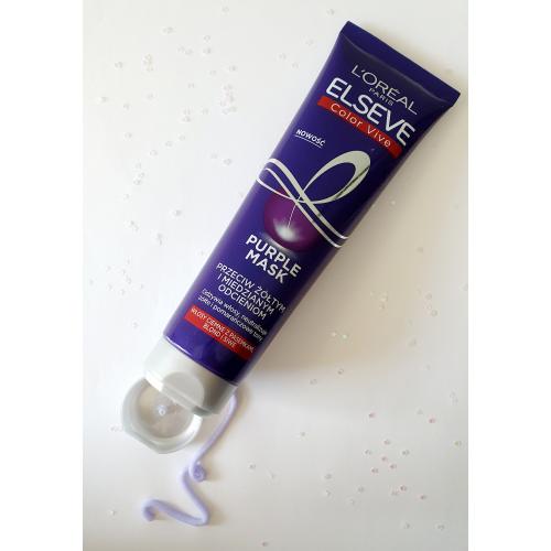L'Oreal Paris Elseve, Color Vive, Purple Mask (Maska przeciw żółtym i miedzianym odcieniom) - opinie | zdjęcie do recenzji od Redakcja_Wizazpl