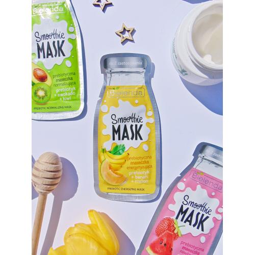 Bielenda Smoothie Mask, Prebiotyczna maseczka energetyzująca `Prebiotyk + banan + melon` - opinie | zdjęcie do recenzji od Mysiakowa