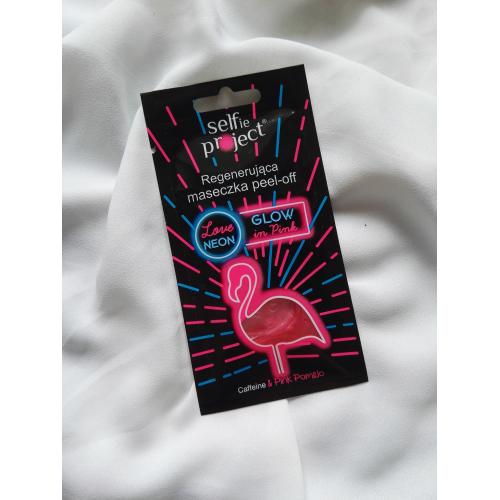 Selfie Project Love Neon, Maseczka pielęgnacyjna regenerująca peel-off `Glow in Pink` - opinie | zdjęcie do recenzji od Karolina9520