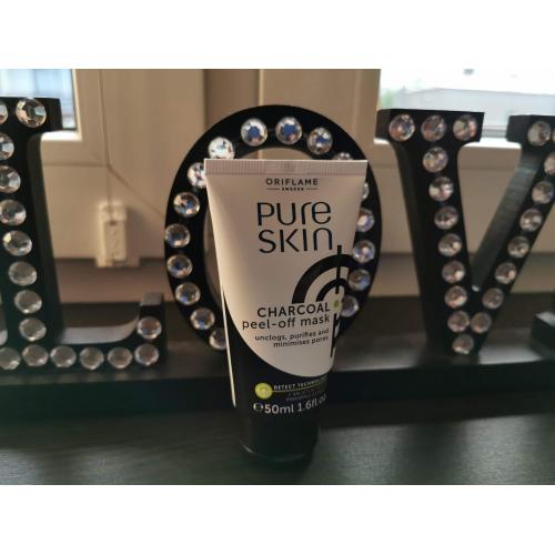 Oriflame Pure Skin, Charcoal Peel-off Mask (Maseczka z węglem aktywnym) - opinie | zdjęcie do recenzji od magdalenka_mzk