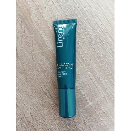 Lirene Dermoprogram Folacyna Lift Intense, Liftingujący krem-serum pod oczy  60-70+ `Kwas foliowy + śnieżna alga, bio-kofeina` - opinie | zdjęcie do recenzji od Marti_13