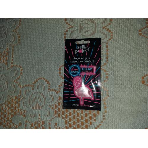 Selfie Project Love Neon, Maseczka pielęgnacyjna regenerująca peel-off `Glow in Pink` - opinie | zdjęcie do recenzji od Asia198500