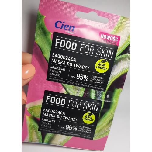 Cien Food For Skin, Łagodząca maska do twarzy `Nawilżenie z sokiem z aloesu` - opinie | zdjęcie do recenzji od MalaGosia88 - 1