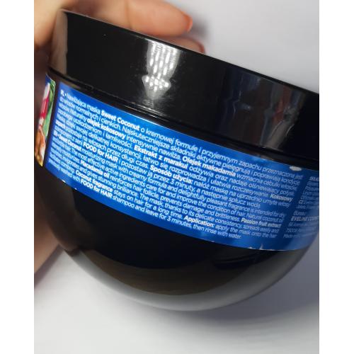 Eveline Cosmetics Food for Hair Sweet Coconut, Nawilżająca maska do włosów - opinie | zdjęcie do recenzji od MalaGosia88 - 1