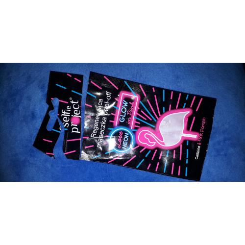 Selfie Project Love Neon, Maseczka pielęgnacyjna regenerująca peel-off `Glow in Pink` - opinie | zdjęcie do recenzji od KITKA_23 - 1