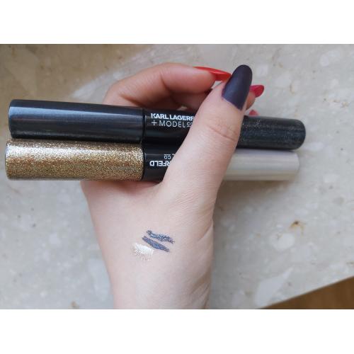 Karl Lagerfeld Karl Lagerfeld + ModelCo, Liquid Glitter Eyeliner Duo (Eyeliner) - opinie | zdjęcie do recenzji od LIAbeauty