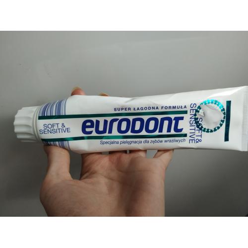 Eurodont Soft & Sensitive Zahncreme (Wybielająca pasta do zębów) - opinie | zdjęcie do recenzji od teczowaosmiornica