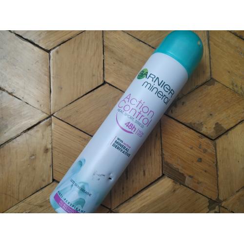 Garnier Mineral Deodorant, Action Control, Antyperspirant w sprayu - opinie | zdjęcie do recenzji od teczowaosmiornica