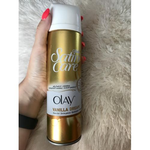 Gillette Satin Care, Shave Gel with a Touch of Olay Vanilla Dream (Żel do golenia dla kobiet) - opinie | zdjęcie do recenzji od brzozowskaaa