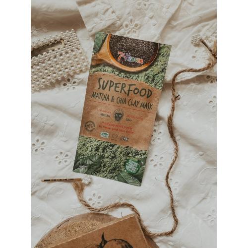 7th Heaven Superfood, Matcha & Chia Clay Mask (Maska błotna z matchą i chia) - opinie | zdjęcie do recenzji od kosmetoholiczka_testuje