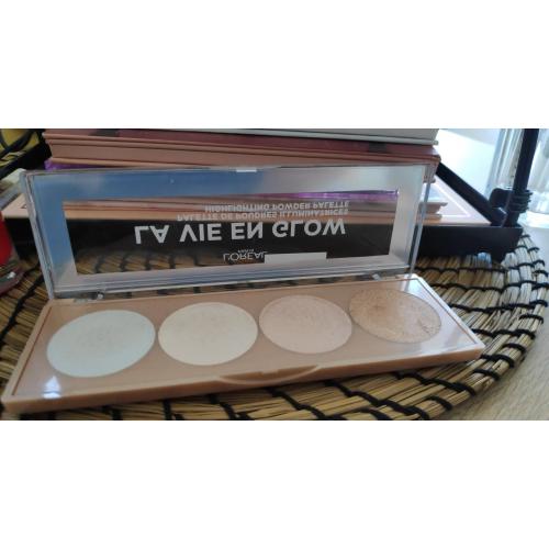 L'Oreal Paris La Vie En Glow Illuminators, Highlighting Powder Palette (Paleta 4 rozświetlaczy) - opinie | zdjęcie do recenzji od Snookerowesny - 1