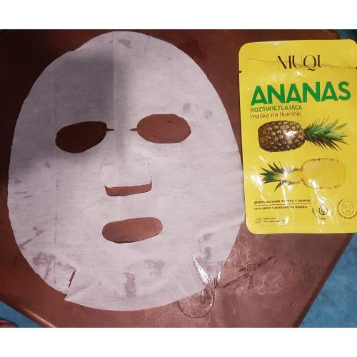 Niuqi Rozświetlająca maska na tkaninie `Ananas` - opinie | zdjęcie do recenzji od Staria - 2