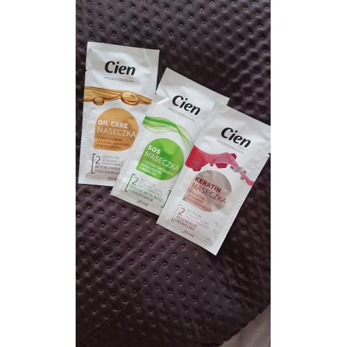 Cien Professional, Maseczka do włosów z keratyną, jedwabiem, proteinami mleka `Keratin` - opinie | zdjęcie do recenzji od AgaB1998