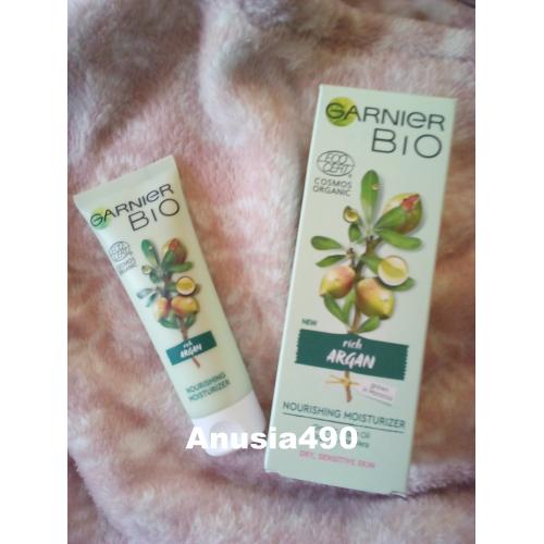 Garnier Bio, Argan Nourishing Face Moisturizer (Odżywczy krem nawilżający z arganem) - opinie | zdjęcie do recenzji od Anusia490