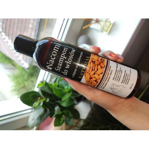Nacomi Shampoo with Sweet Almond Oil and Hyaluronic Acid Natural (Naturalny szampon do włosów suchych i normalnych) - opinie | zdjęcie do recenzji od joaska1992