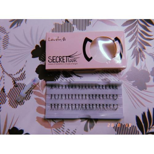 Lovely Secret Look, Clumps of Eyelashes in 3 Types of Length (Czarne kępki do rzęs w trzech długościach) - opinie | zdjęcie do recenzji od Rumcykiewicz