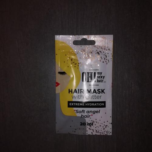 OH! my sexy hair Hair Mask with Glitter Extreme Hydration (Brokatowa maseczka do włosów) - opinie | zdjęcie do recenzji od Skarbus19 - 1