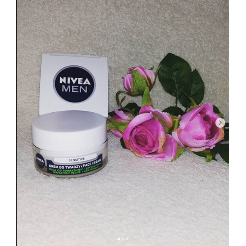Nivea Men, Sensitive, Nawilżający krem do twarzy dla mężczyzn do skóry wrażliwej - opinie | zdjęcie do recenzji od justynak15