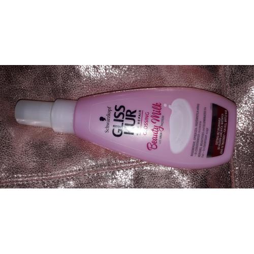 Schwarzkopf Gliss Hair Repair, Glossing Beauty Milk with Milk Protein (Rozświetlający spray do włosów z proteinami mleka) - opinie | zdjęcie do recenzji od KITKA_23 - 1