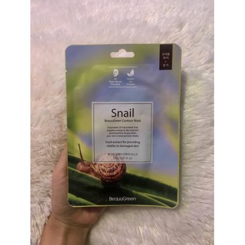 Beauugreen Snail Contour Mask (Koreańska maseczka ze śluzem ślimaka) - opinie | zdjęcie do recenzji od brzozowskaaa
