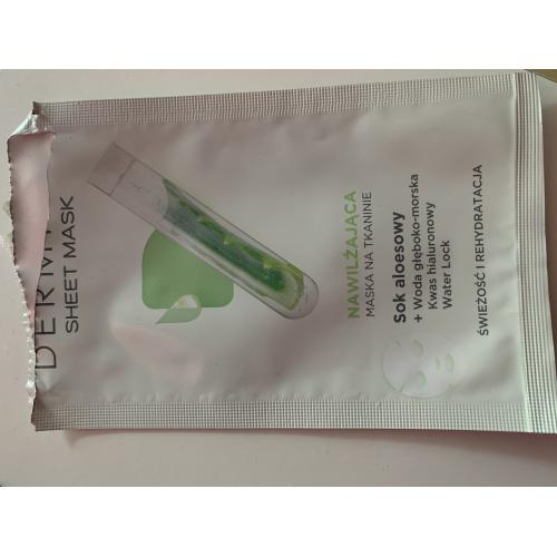 Dermika Sheet Mask, Nawilżająca maska na tkaninie `Sok aloesowy` - opinie | zdjęcie do recenzji od agnieszkakieszkowska