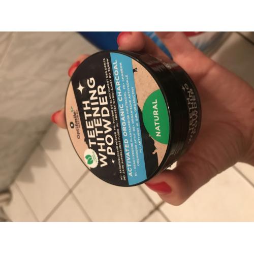 Optismile Natural Teeth Whitening Powder (Proszek do wybielania zębów) - opinie | zdjęcie do recenzji od Myszamouse