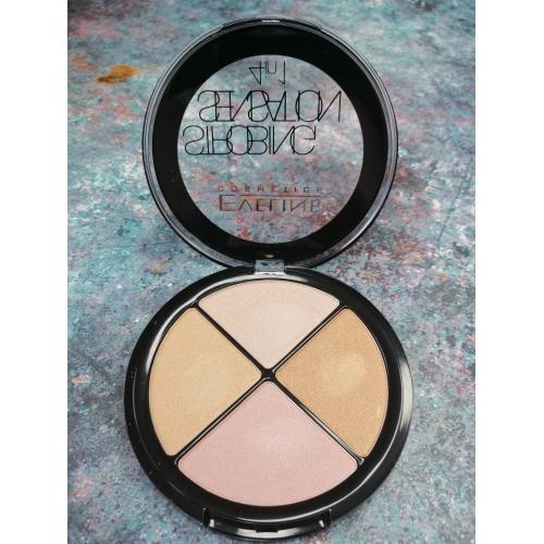 Eveline Cosmetics Strobing Sensation, 4 in 1 Highlighter Palette (Paleta rozświetlająca 4 w 1) - opinie | zdjęcie do recenzji od Monika150794 - 1