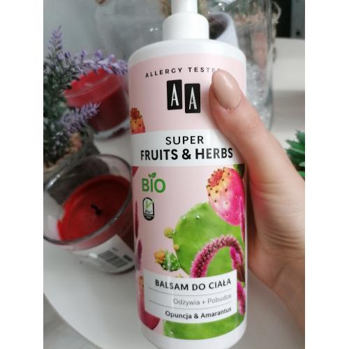 AA Super Fruits & Herbs, Balsam do ciała `Opuncja & amarantus` - opinie | zdjęcie do recenzji od blondeinbeauty