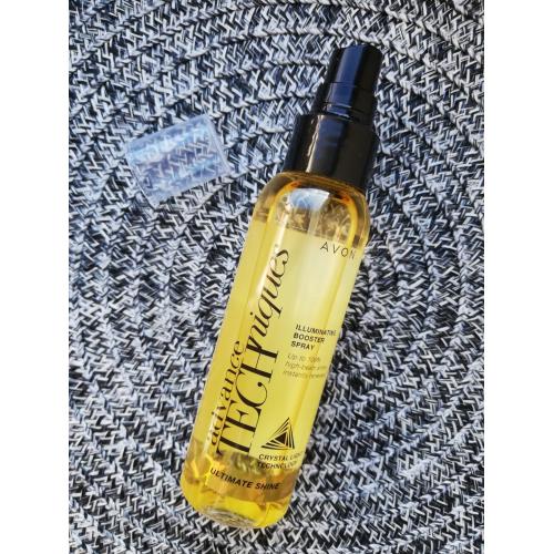 Avon Advance Techniques, Ultimate Shine Illuminating Booster Spray (Spray do włosów dodający blasku) - opinie | zdjęcie do recenzji od pannaojanna