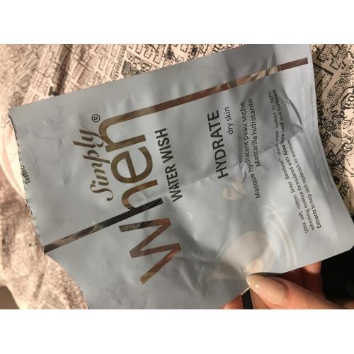 When Simply When, Water Wish Sheet Mask (Maska w płachcie) - opinie | zdjęcie do recenzji od tiruru