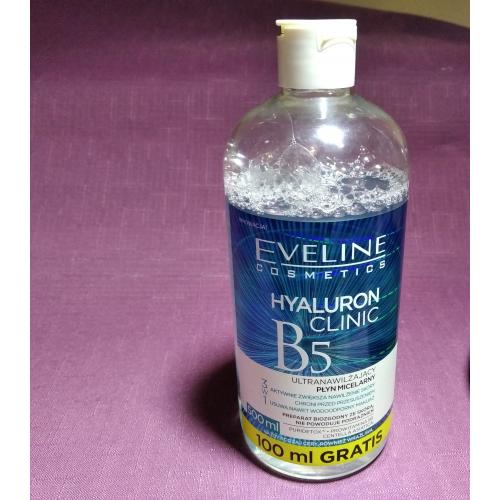Eveline Cosmetics Hyaluron Clinic B5, Ultranawilżający płyn micelarny 3 w 1 - opinie | zdjęcie do recenzji od CzarnyMotyl26