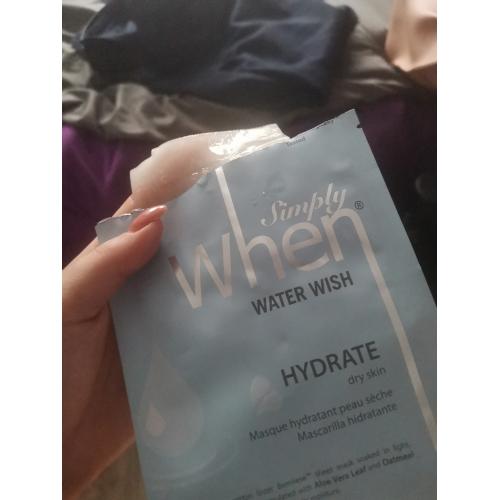 When Simply When, Water Wish Sheet Mask (Maska w płachcie) - opinie | zdjęcie do recenzji od kjawor23