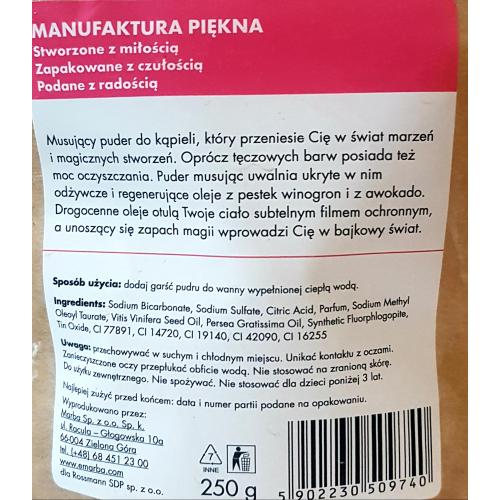Manufaktura Piękna Puder do kąpieli `Jednorożec` - opinie | zdjęcie do recenzji od Staria - 1