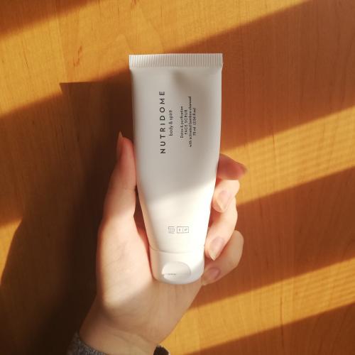 Nutridome Face, Peeling do twarzy z aktywnym węglem bambusowym `Detoks i oczyszczenie` - opinie | zdjęcie do recenzji od Luqia