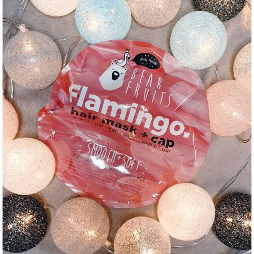 Bear Fruits Smooth + Soft Flamingo Hair Mask + Cap (Maska do włosów + czepek) - opinie | zdjęcie do recenzji od taktojamarta - 1