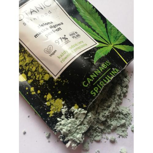Botanic Skin Food Zielona maska algowa peel-off `Cannabis, spirulina i chlorella` - opinie | zdjęcie do recenzji od Azani - 1