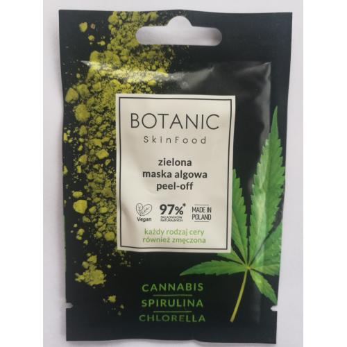 Botanic Skin Food Zielona maska algowa peel-off `Cannabis, spirulina i chlorella` - opinie | zdjęcie do recenzji od Azani - 2