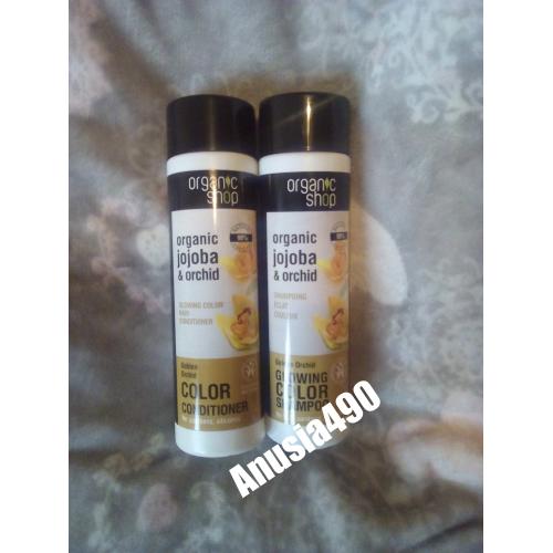 Organic Shop Orchid & Jojoba, Color Conditioner (Balsam do włosów farbowanych i matowych 'Złota orchidea') - opinie | zdjęcie do recenzji od Anusia490