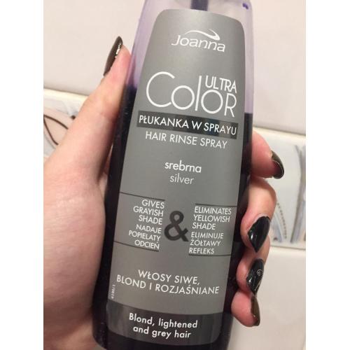 Joanna Ultra Color, Niebieska płukanka w sprayu włosy swie, blond i rozjaśniane - opinie | zdjęcie do recenzji od WIktoriaWMB