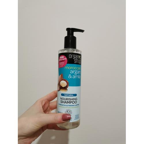 Organic Shop Moroccan Argan & Amla, Nourishing Shampoo (Odżywczy szampon do włosów) - opinie | zdjęcie do recenzji od OlaMora - 2
