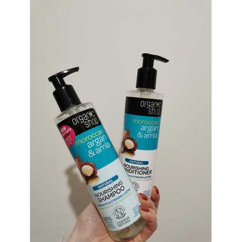 Organic Shop Moroccan Argan & Amla, Nourishing Conditioner (Odżywka do włosów) - opinie | zdjęcie do recenzji od OlaMora - 1