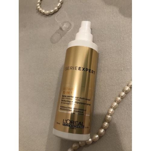 L'Oreal Professionnel Serie Expert, Absolut Repair Gold Quinoa, Perfecting Multipurpose Spray (Wielofunkcyjny spray 10 w 1 do włosów zniszczonych) - opinie | zdjęcie do recenzji od Keara