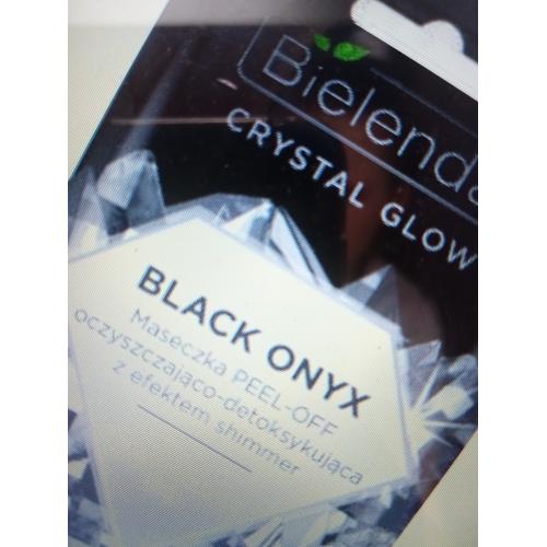 Bielenda Crystal Glow, Maseczka peel-off oczyszczająco-detoksykująca z efektem shimmer `Black Onyx` - opinie | zdjęcie do recenzji od Aloegirl